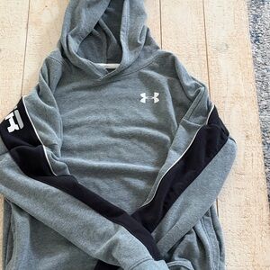 Under Armour Heather Gray Hoodie with Black Details
